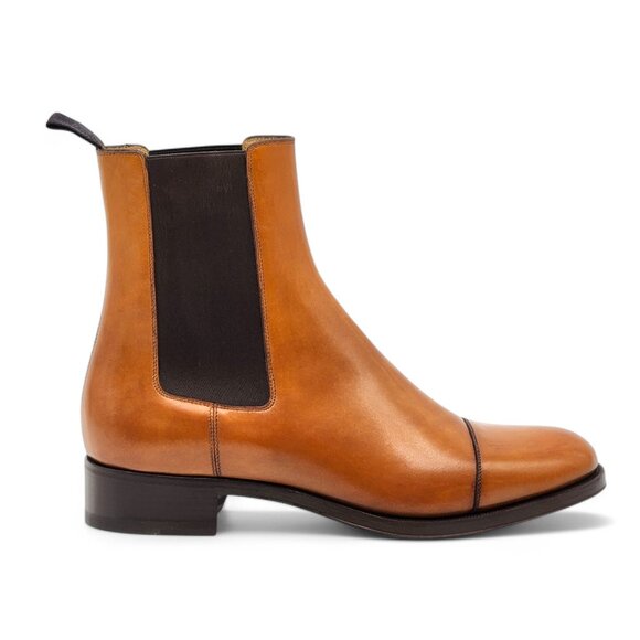 Christian Louboutin Antonio Chelsea Leather Boots - Brown EU 41.5 / US 8.5 $1350 - Picture 2 of 9